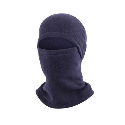 Solid Color Knitted Beanie Unisex Balaclava Hat With Ear Warmers Breathable Mask For Winter Sports 6