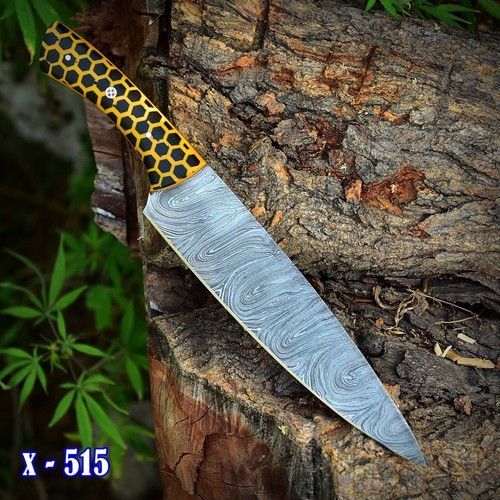 Custom Hand Forged Damascus Steel Chef Knife  Personalized Kitchen Gift 3