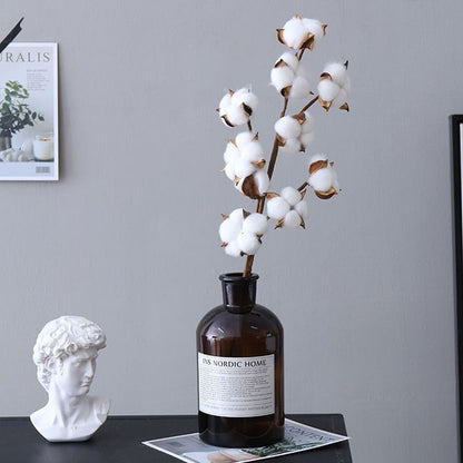Naturally Cotton Artificial Plants, Floral Spray Wedding, Outdoor Garden Garland, Spring Party Vases Decor for Home