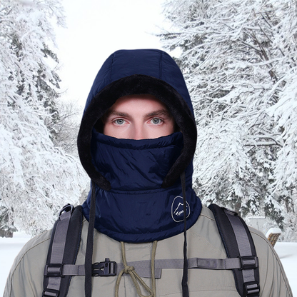 Knitting Breathable Winter Women's Balaclava Hat, Unisex Plush Balaclava, Warm Neck Scarf with Face Mask for Sports.