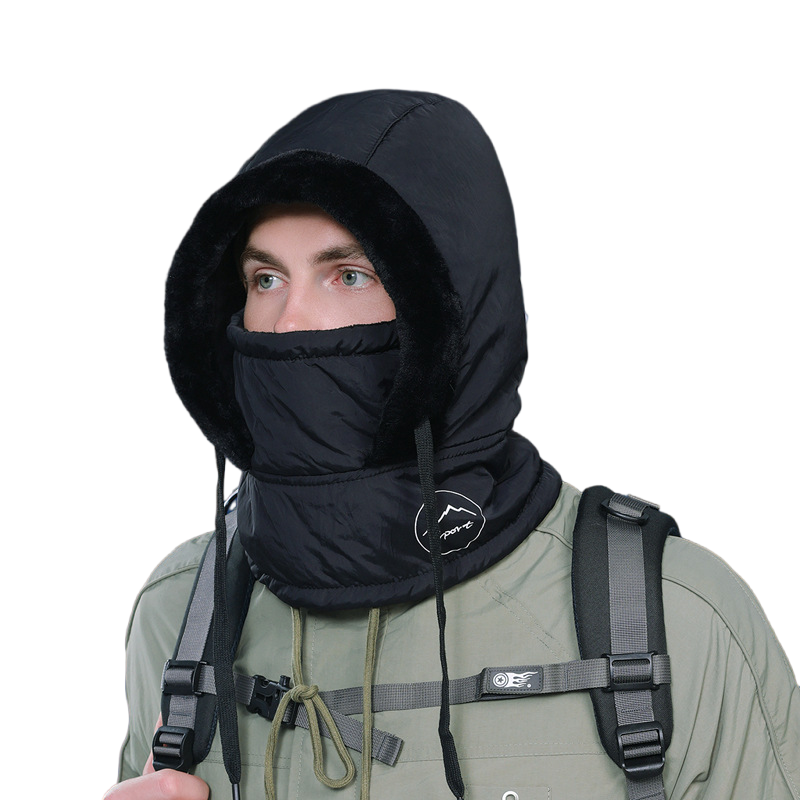 Knitting Breathable Winter Women's Balaclava Hat, Unisex Plush Balaclava, Warm Neck Scarf with Face Mask for Sports.