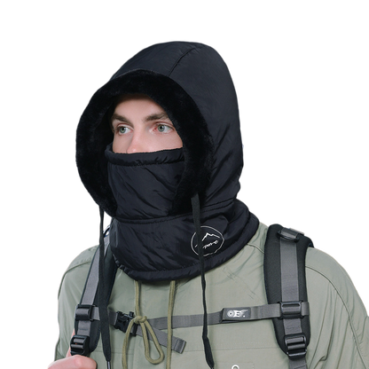 Knitting Breathable Winter Women's Balaclava Hat, Unisex Plush Balaclava, Warm Neck Scarf with Face Mask for Sports.