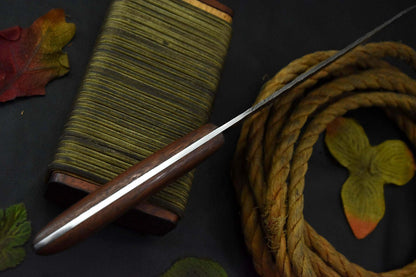 Custom Handmade Damascus Steel Chef Knife With Walnut Handle 3