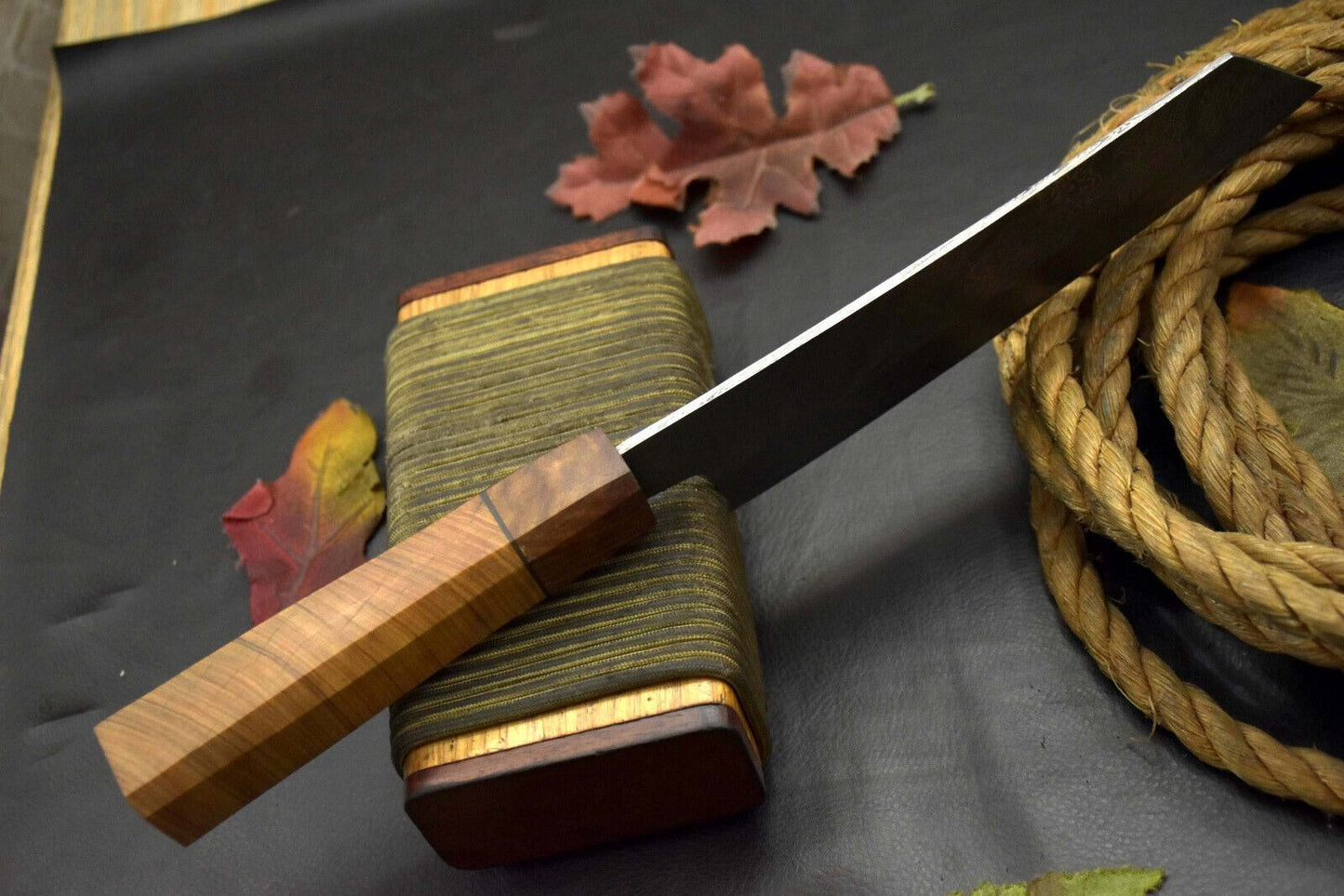 Full Tang Damascus Steel Kitchen Knife  Custom Handmade Design 3