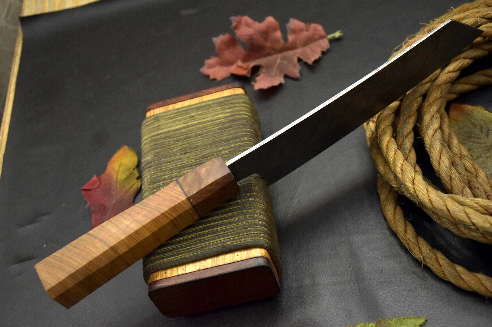Full Tang Damascus Steel Kitchen Knife  Custom Handmade Design 3