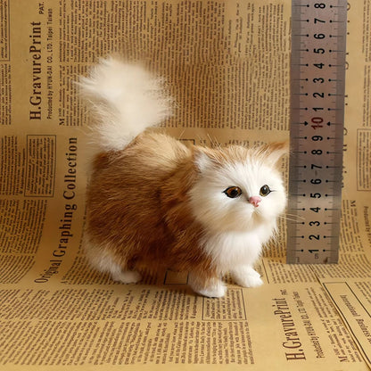 Realistic Simulation Cat Plush Toy Soft Stuffed Kitten For Kids And Cat Lovers 9