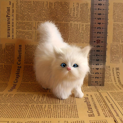 Realistic Simulation Cat Plush Toy Soft Stuffed Kitten For Kids And Cat Lovers 7