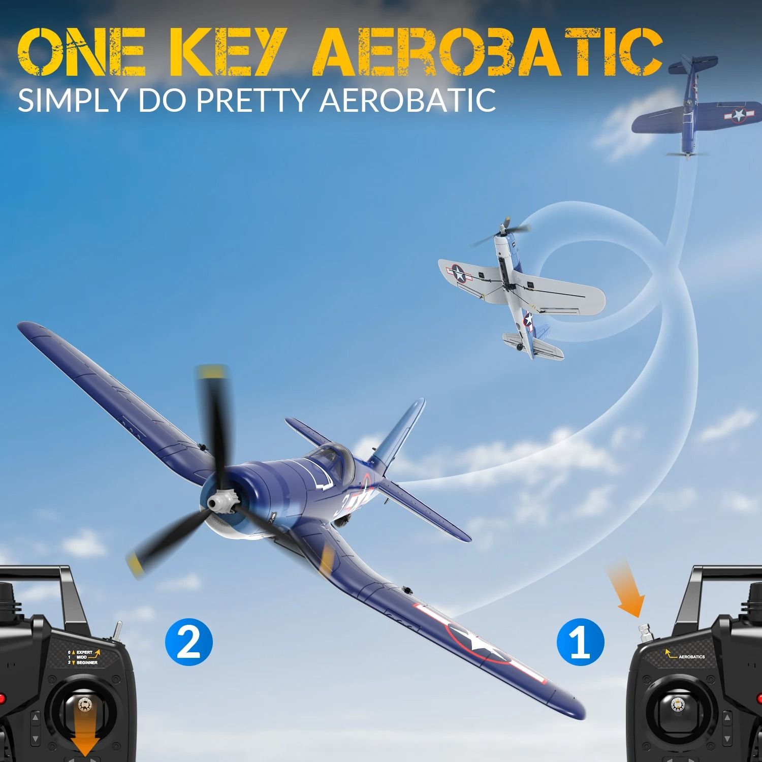 RC Glider Airplane With Remote Control For Outdoor Flying And Aerobatic Fun 2