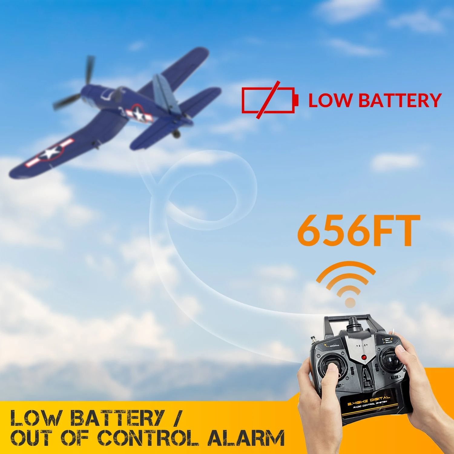 RC Glider Airplane With Remote Control For Outdoor Flying And Aerobatic Fun 3