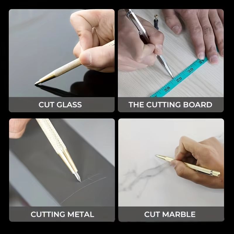 Diamond Nib Titanium Pen Set  Precision Cutting Tool For Glass Metal Tile  Wood 4