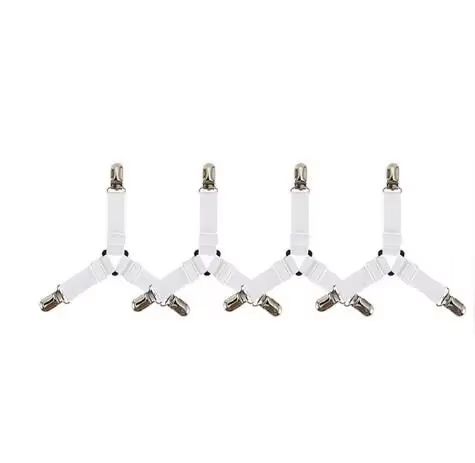 Adjustable Bed Sheet And Quilt Holder Set  Elastic Mattress Clips For Secure And Neat Bedding 6