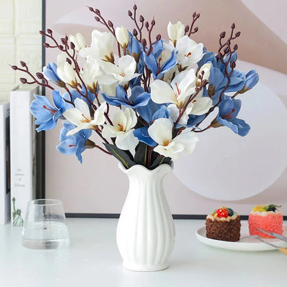 High Quality Artificial Flowers Autumn Magnolia Decoration Home Decor Flower Accessories 3