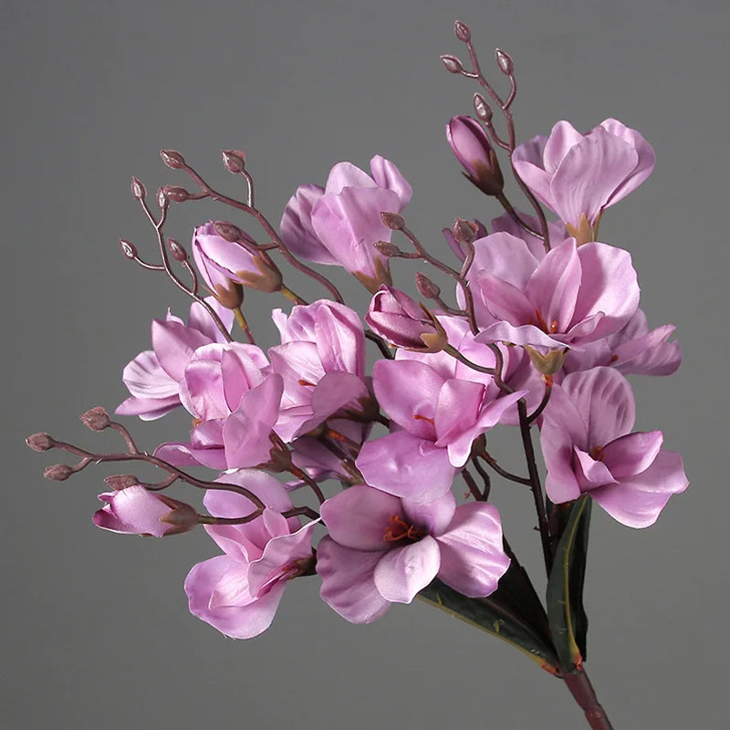 High Quality Artificial Flowers Autumn Magnolia Decoration Home Decor Flower Accessories 8
