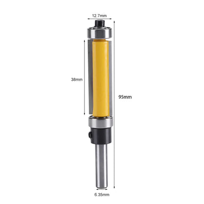 Flush Trim Router Bit With Top And Bottom Bearing  14 Inch Shank Precision Woodworking Cutter 4