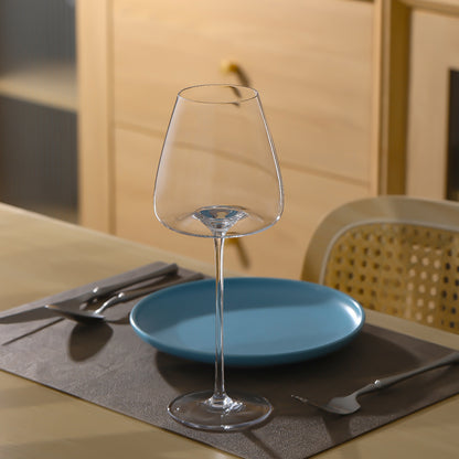 Concave Bottom Wine Glass Handmade Ultra Thin Crystal Big Belly Burgundy Goblet Art Tasting Cup 3