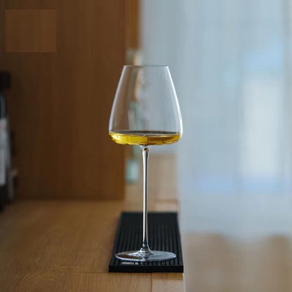 Concave Bottom Wine Glass Handmade Ultra Thin Crystal Big Belly Burgundy Goblet Art Tasting Cup 1