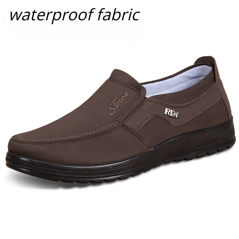 Lazy Mens LaceUp Waterproof Leather Casual Shoes Breathable Autumn Low Top Flat Walking Shoes For M 7