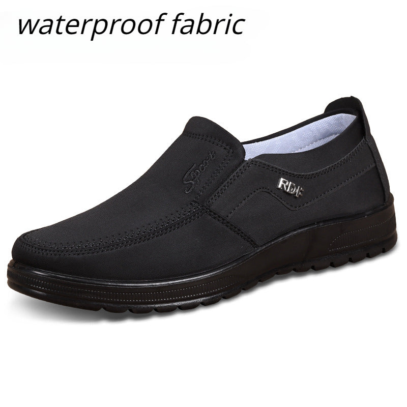 Lazy Mens LaceUp Waterproof Leather Casual Shoes Breathable Autumn Low Top Flat Walking Shoes For M 8