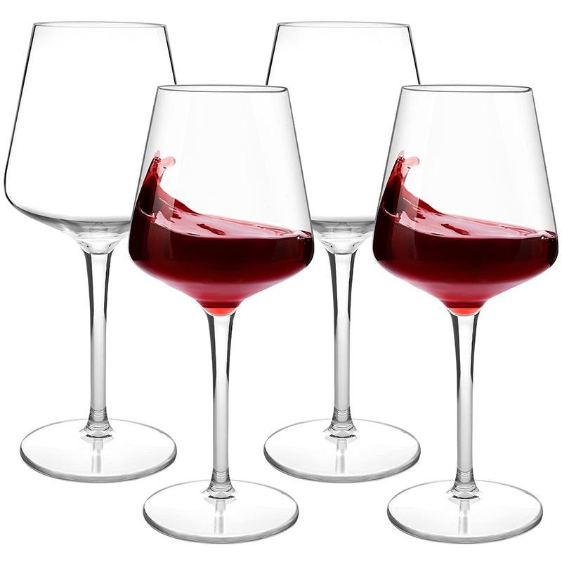 Unbreakable Tritan Plastic Wine Glasses, 2/4/6PCS Set, Floating Pool Goblets for Party, Transparent