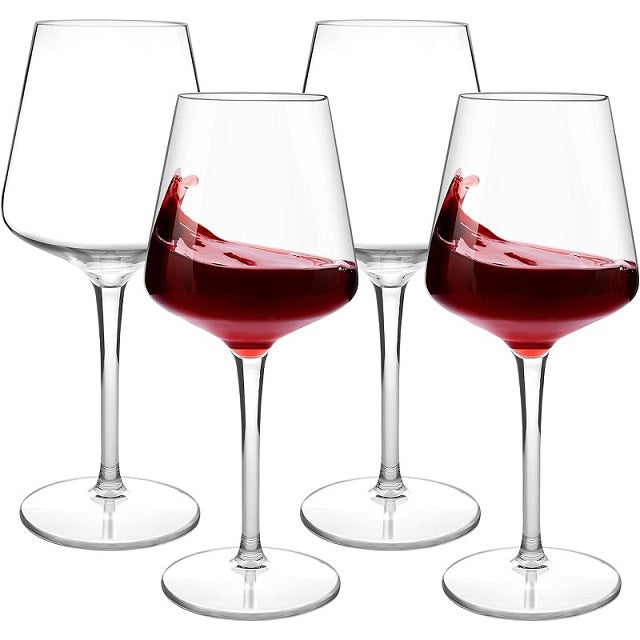 Unbreakable Tritan Plastic Wine Glasses, 2/4/6PCS Set, Floating Pool Goblets for Party, Transparent