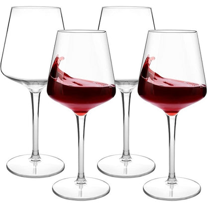 Unbreakable Tritan Plastic Wine Glasses, 2/4/6PCS Set, Floating Pool Goblets for Party, Transparent