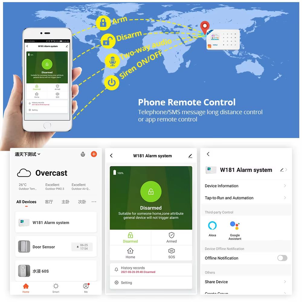 KERUI W181 Smart Alarm  Security Hub 6