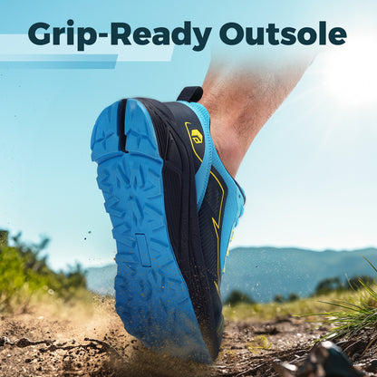 Extra Wide Non-Slip Trail Running Shoes for Men, Lightweight Sneakers for Swollen Feet, Arch Support & Comfort