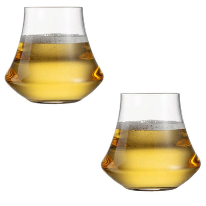 Crafted Lead-Free Crystal Glass, Stemless Barware Set of 2 or 6, for Whiskey, Wine, and Water, Ideal Women's Gift