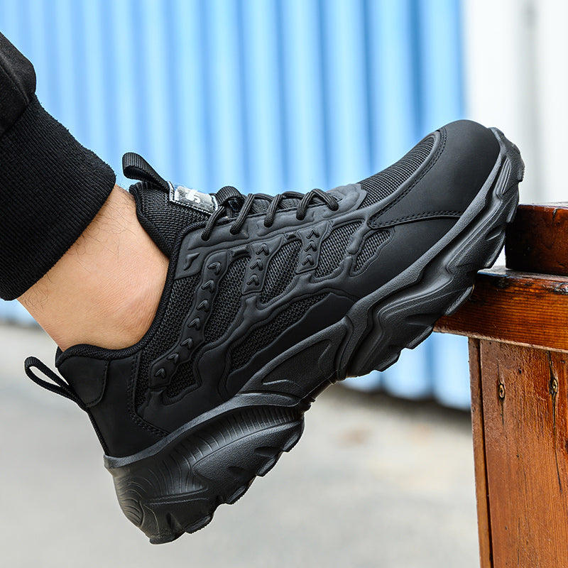 Lightweight Protective Work Sneakers For Men Breathable AntiPuncture Safety Shoes For Comfortable D 5
