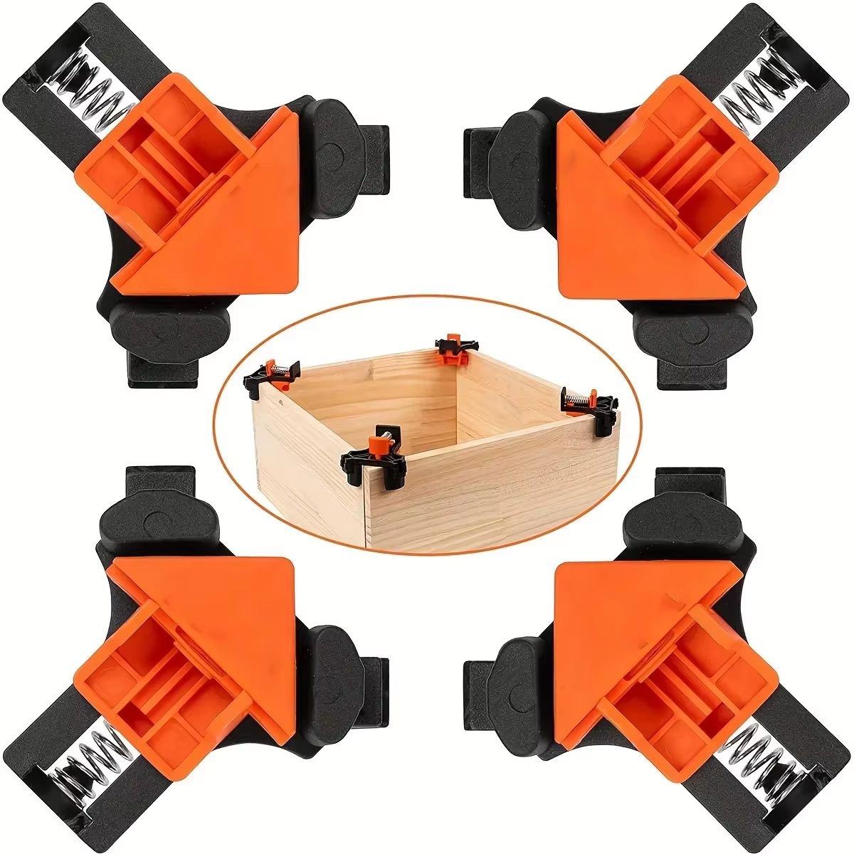 PrecisionFit 90 Degrees Spring-Loaded Corner Clamp Pair