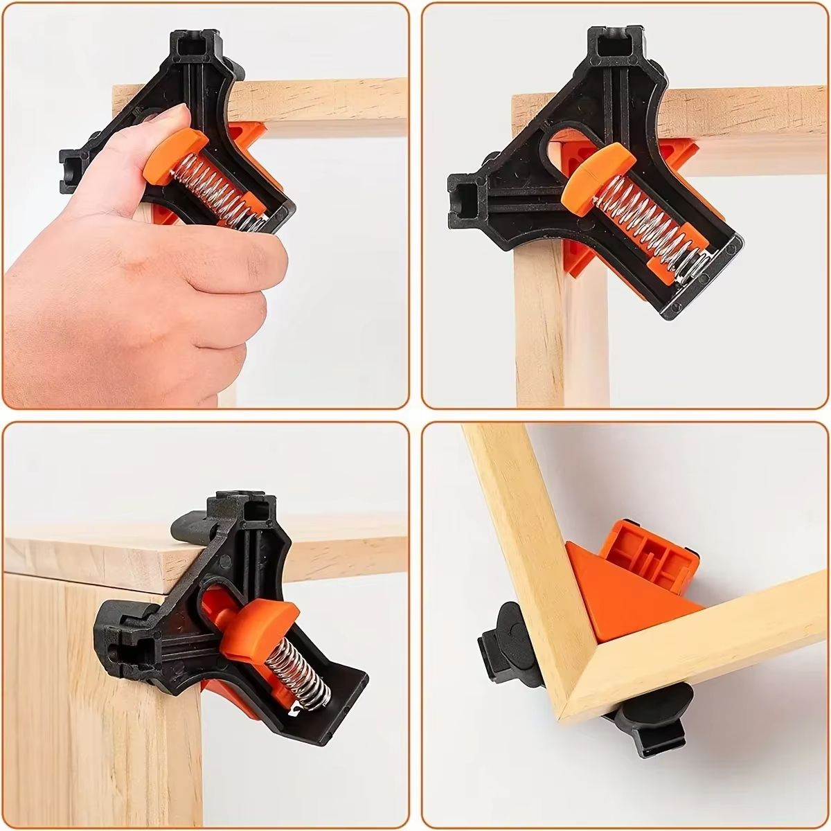 PrecisionFit 90 Degrees SpringLoaded Corner Clamp Pair 3