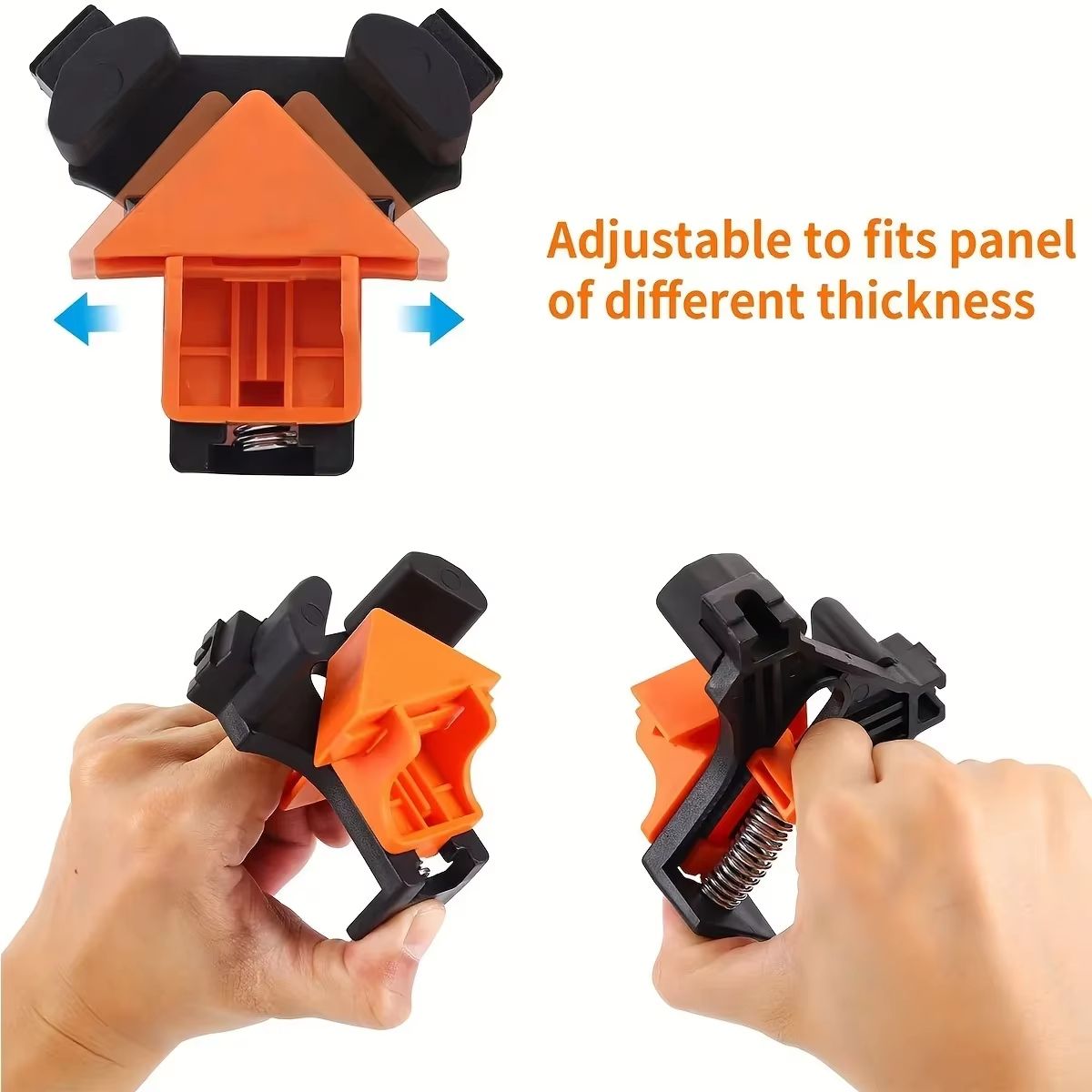 PrecisionFit 90 Degrees SpringLoaded Corner Clamp Pair 4