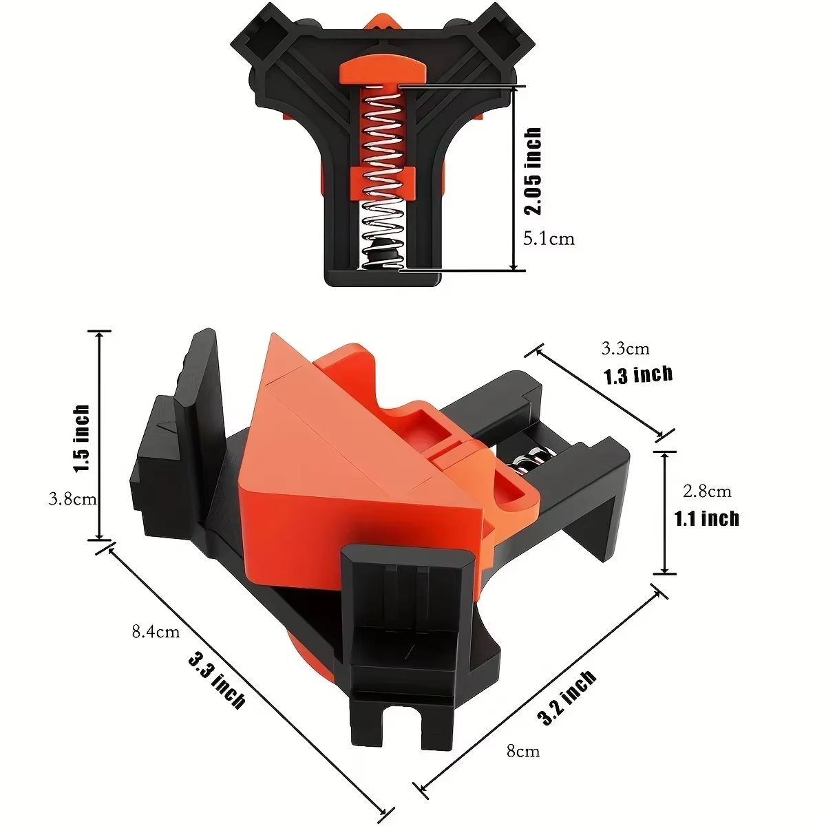 PrecisionFit 90 Degrees SpringLoaded Corner Clamp Pair 5