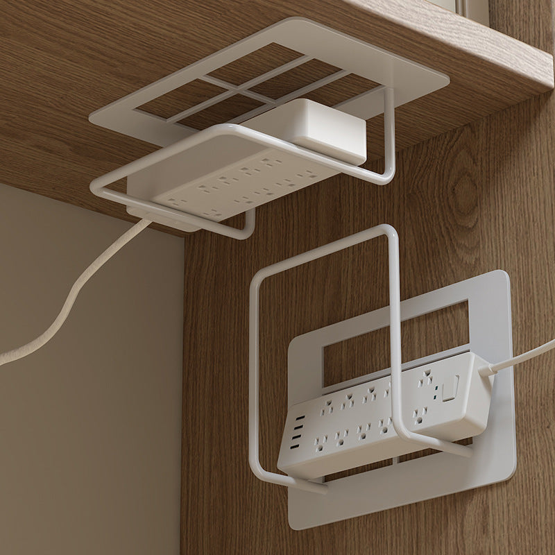 Wall Mount Router Rack WiFi Storage Box With Cable Management No Drilling Stand Bracket For Home 2