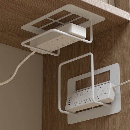 Wall Mount Router Rack WiFi Storage Box With Cable Management No Drilling Stand Bracket For Home 2