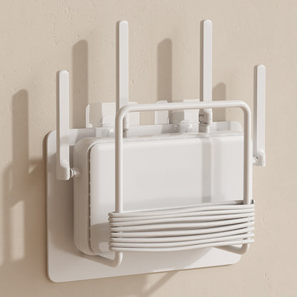 Wall Mount Router Rack WiFi Storage Box With Cable Management No Drilling Stand Bracket For Home 3