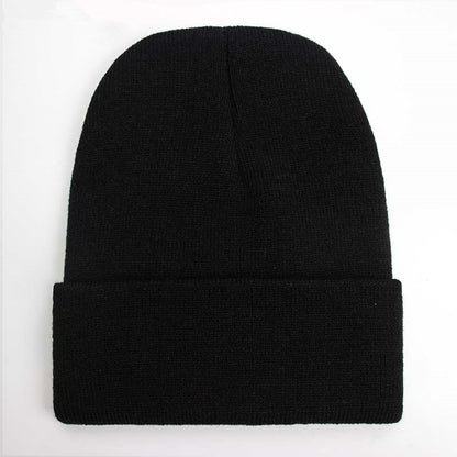Warm Knitted Cap, Solid Unisex Beanie, Soft Wool Blend Hat, Autumn Winter SkullCap, Men Women Gorro, Ski Caps.