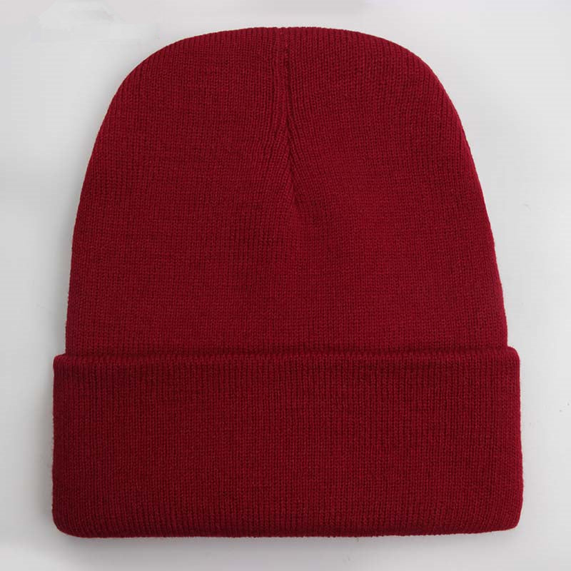 Warm Knitted Cap, Solid Unisex Beanie, Soft Wool Blend Hat, Autumn Winter SkullCap, Men Women Gorro, Ski Caps.