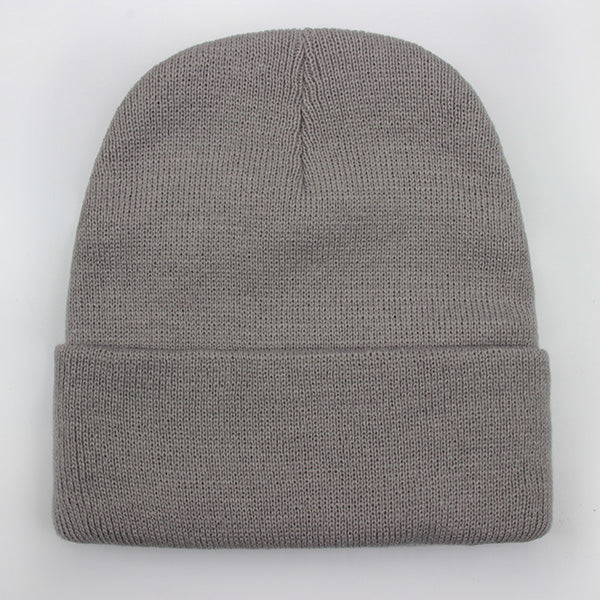 Warm Knitted Cap, Solid Unisex Beanie, Soft Wool Blend Hat, Autumn Winter SkullCap, Men Women Gorro, Ski Caps.