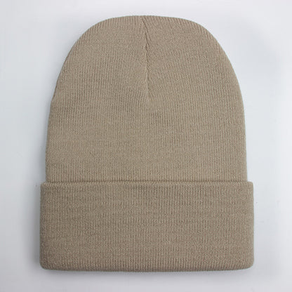Warm Knitted Cap, Solid Unisex Beanie, Soft Wool Blend Hat, Autumn Winter SkullCap, Men Women Gorro, Ski Caps.