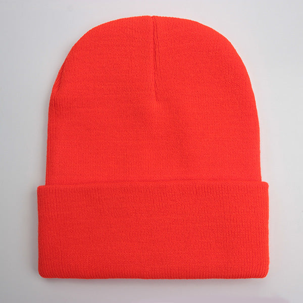 Warm Knitted Cap, Solid Unisex Beanie, Soft Wool Blend Hat, Autumn Winter SkullCap, Men Women Gorro, Ski Caps.