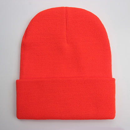 Warm Knitted Cap, Solid Unisex Beanie, Soft Wool Blend Hat, Autumn Winter SkullCap, Men Women Gorro, Ski Caps.