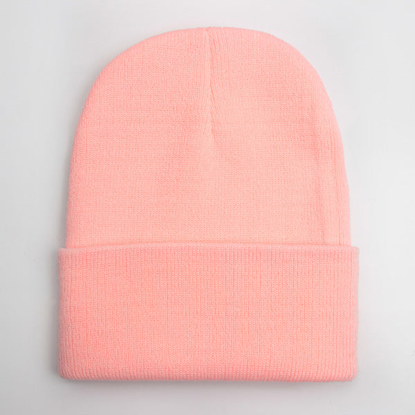 Warm Knitted Cap, Solid Unisex Beanie, Soft Wool Blend Hat, Autumn Winter SkullCap, Men Women Gorro, Ski Caps.