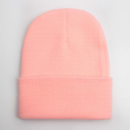 Warm Knitted Cap, Solid Unisex Beanie, Soft Wool Blend Hat, Autumn Winter SkullCap, Men Women Gorro, Ski Caps.