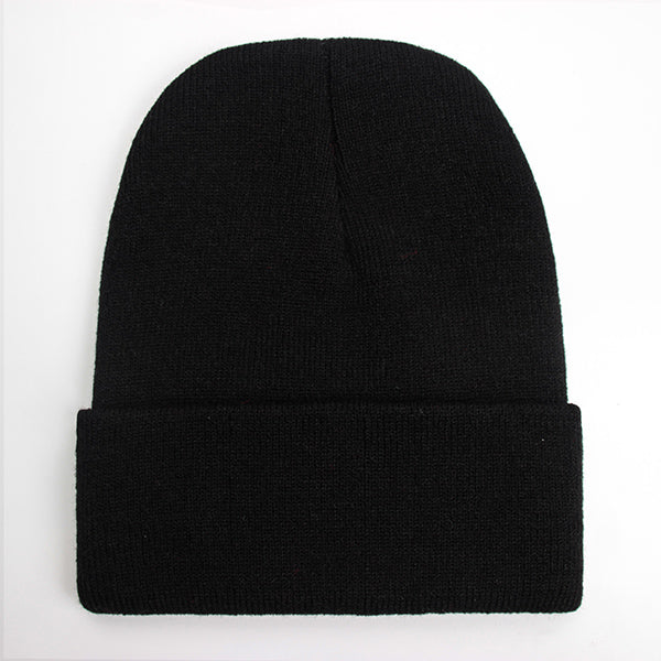 Warm Knitted Cap, Solid Unisex Beanie, Soft Wool Blend Hat, Autumn Winter SkullCap, Men Women Gorro, Ski Caps.