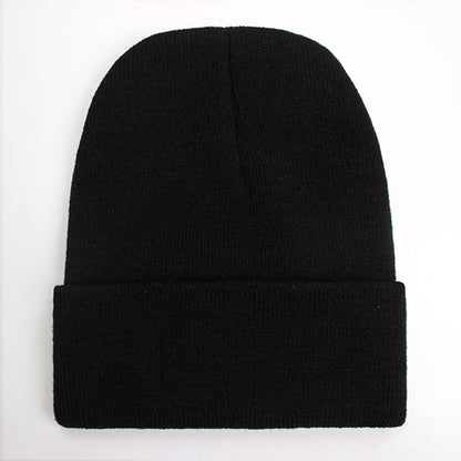 Warm Knitted Cap, Solid Unisex Beanie, Soft Wool Blend Hat, Autumn Winter SkullCap, Men Women Gorro, Ski Caps.