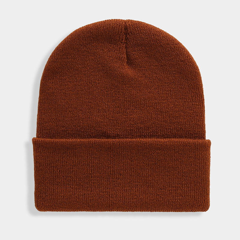 Warm Knitted Cap, Solid Unisex Beanie, Soft Wool Blend Hat, Autumn Winter SkullCap, Men Women Gorro, Ski Caps.