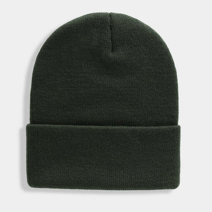 Warm Knitted Cap, Solid Unisex Beanie, Soft Wool Blend Hat, Autumn Winter SkullCap, Men Women Gorro, Ski Caps.