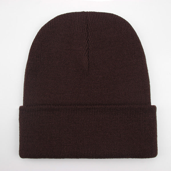 Warm Knitted Cap, Solid Unisex Beanie, Soft Wool Blend Hat, Autumn Winter SkullCap, Men Women Gorro, Ski Caps.