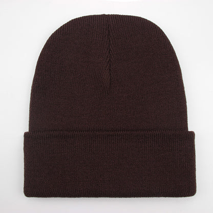 Warm Knitted Cap, Solid Unisex Beanie, Soft Wool Blend Hat, Autumn Winter SkullCap, Men Women Gorro, Ski Caps.